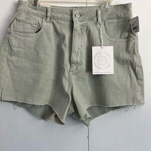 Shorts High Rise Vintage 4” DL1961 Emilie Short - Light Sage Green